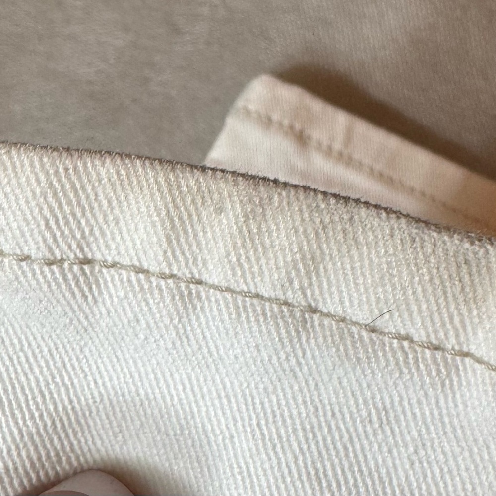Levi’s the original 545 low bootcut white flip back‎ pocket brown stitching Sz 4 - Picture 15 of 15